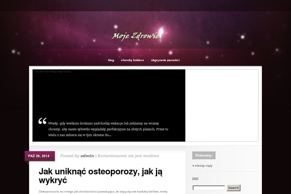 Glow theme site design template sample