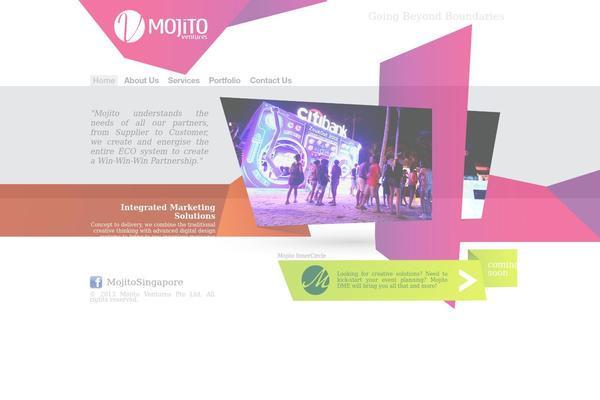 Venture theme site design template sample