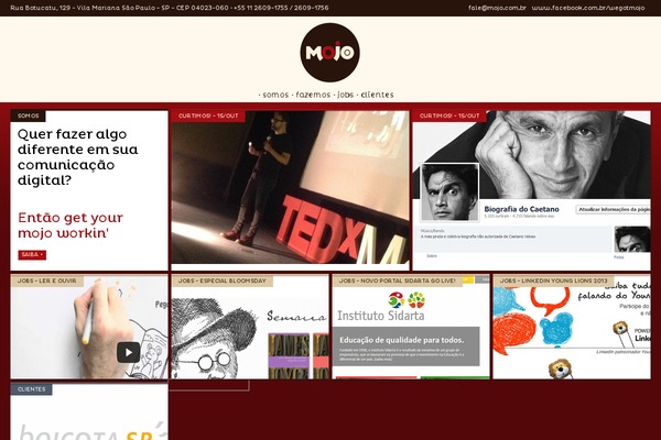 Mojo theme site design template sample