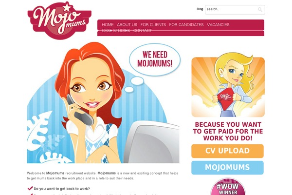 mojomumsjobs.co.uk site used Jobjockey