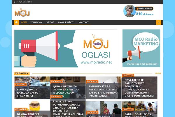 Editorial theme site design template sample