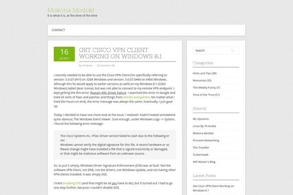Contango theme site design template sample