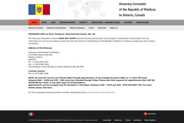 moldovaconsulate.ca site used Business News