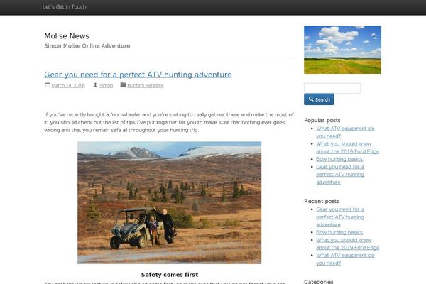 Site using Hueman-addons plugin