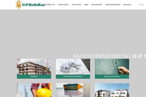 Jupiter theme site design template sample