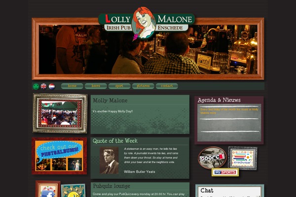 Molly theme site design template sample