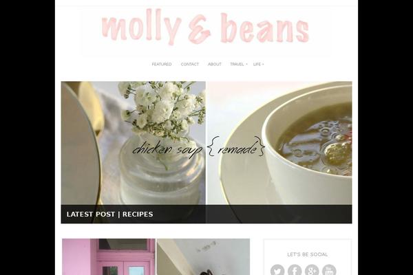 Isabelle theme site design template sample
