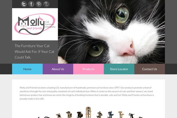 Molly theme site design template sample