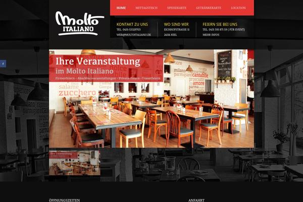 Coffee Shop theme site design template sample