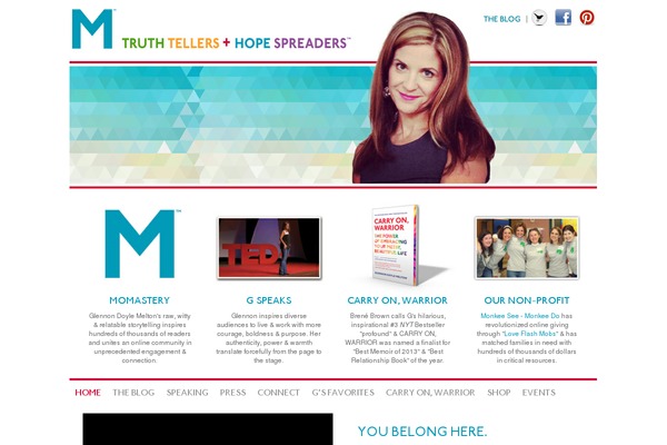 momastery.com site used Pratico