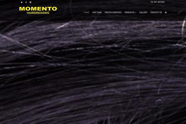 Momento theme site design template sample