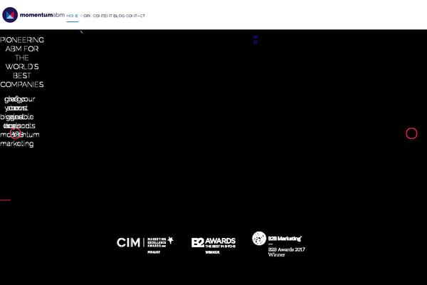 Momentum theme site design template sample