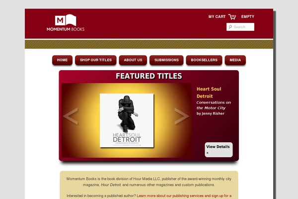 Momentum theme site design template sample