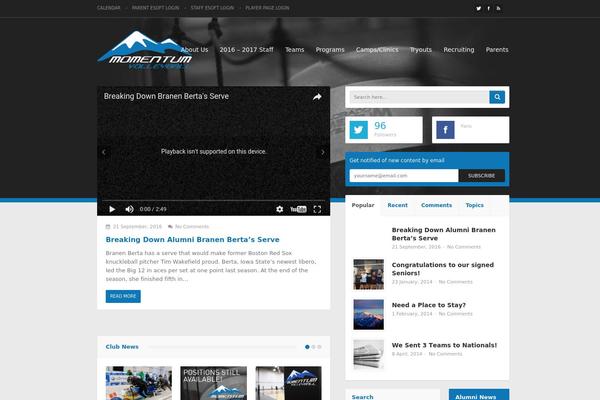 Buzz theme site design template sample