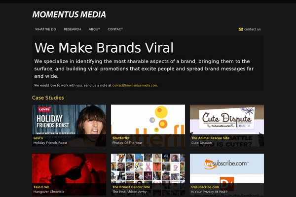 momentusmedia.com site used Lambert