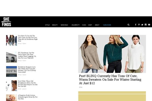 momfinds.com site used Shefinds_14