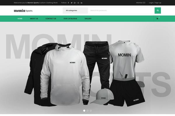 UpStore theme site design template sample