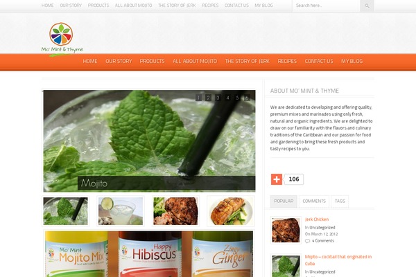 Foodpress theme site design template sample