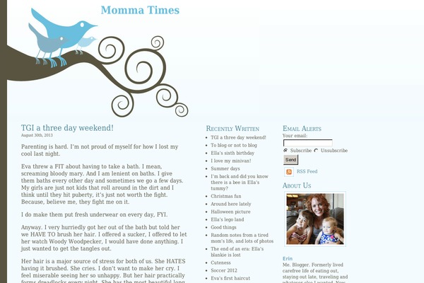 Bluebird-10 theme site design template sample