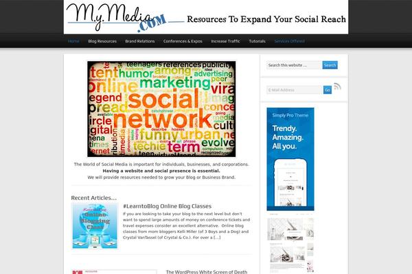 Magazine theme site design template sample
