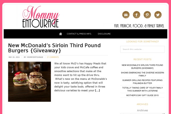 mommyentourage.com site used Blogstream