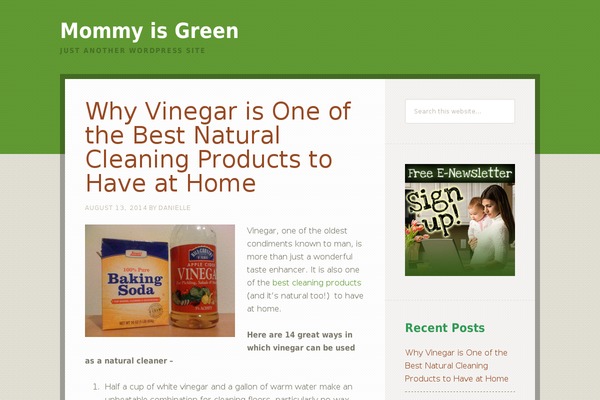 Going Green Pro theme site design template sample