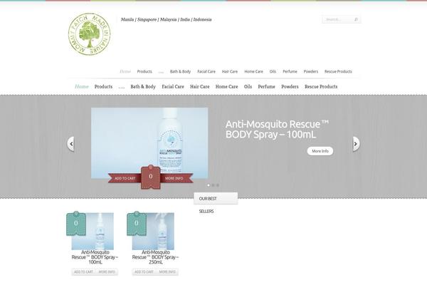 Boutique theme site design template sample