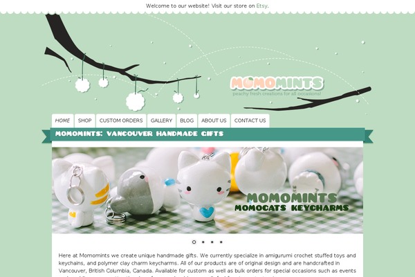 Site using Etsy Shop plugin