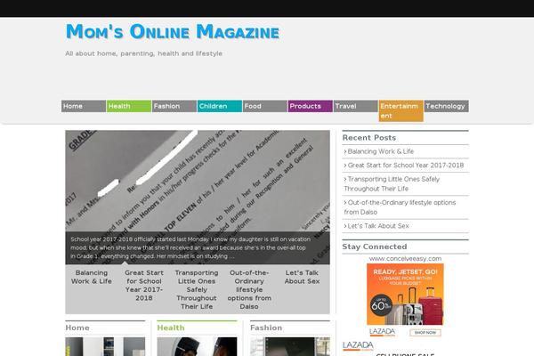 Xin Magazine theme site design template sample
