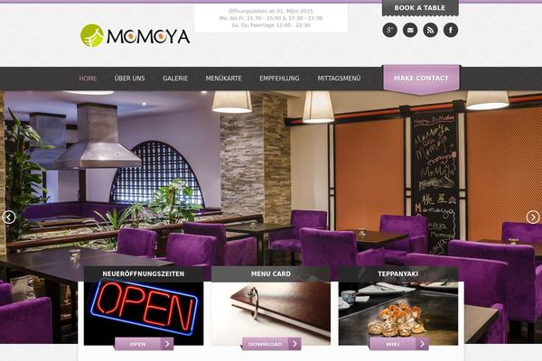 momoya.at site used Bistro-responsive_foodie_app-theme
