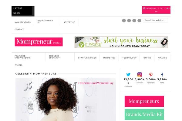 mompreneurmedia.com site used Milan