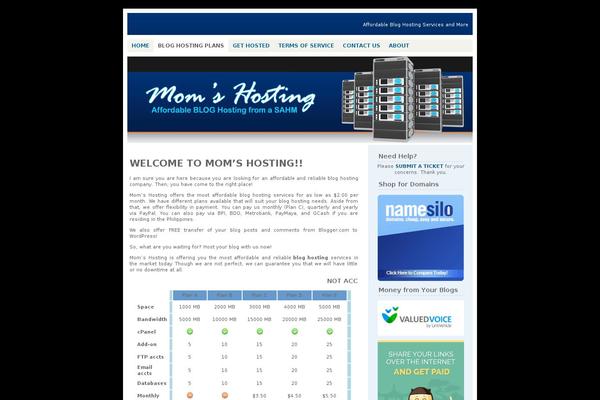 Bluebox theme site design template sample