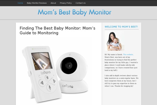 momsbestbabymonitor.com site used Nomadic Child Theme