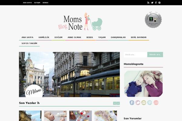 The Gossip theme site design template sample