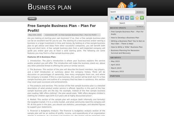 Modernstyle theme site design template sample
