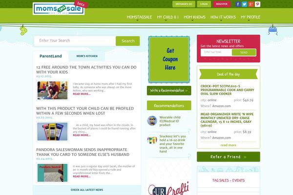 momstagsale.com site used Moms