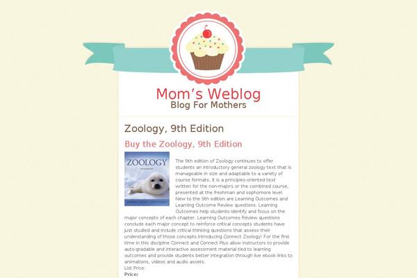 Buttercream theme site design template sample
