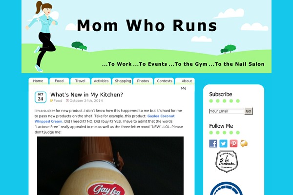 momwhoruns.com site used SthBlue