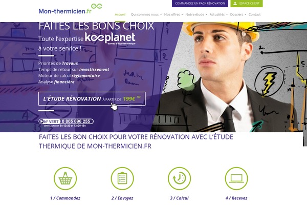 mon-thermicien.fr site used Keeplanet