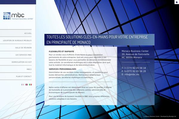 Mbc theme site design template sample
