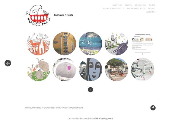 Spun theme site design template sample