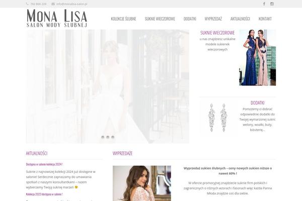 Monalisa theme site design template sample