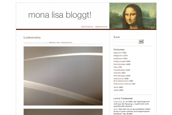 Monalisa theme site design template sample