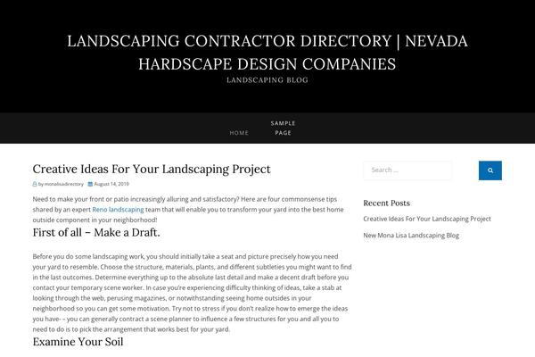 Canyon theme site design template sample