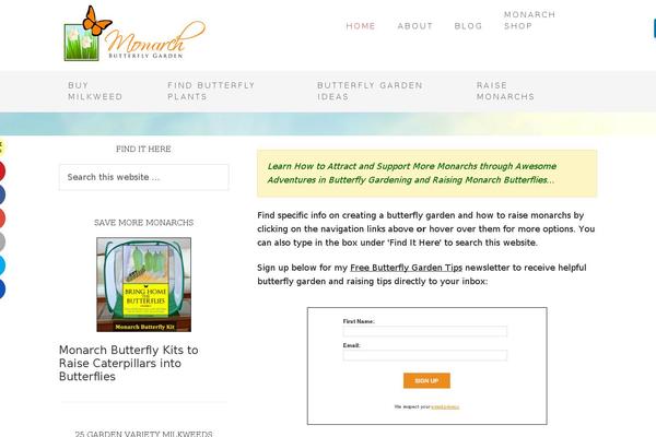 monarchbutterflygarden.net site used KadenceWP