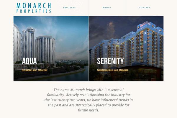 Monarch theme site design template sample