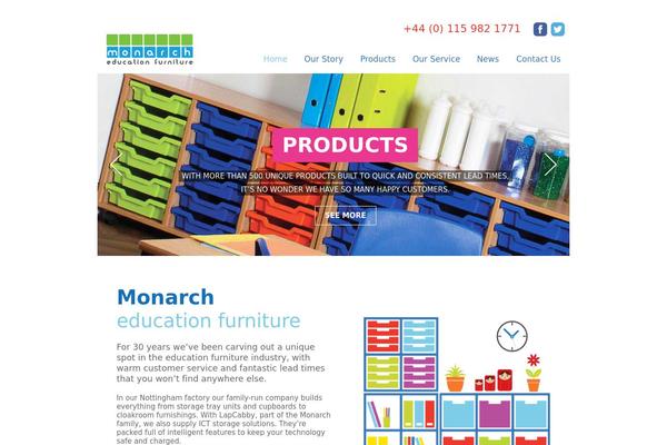 Monarch theme site design template sample