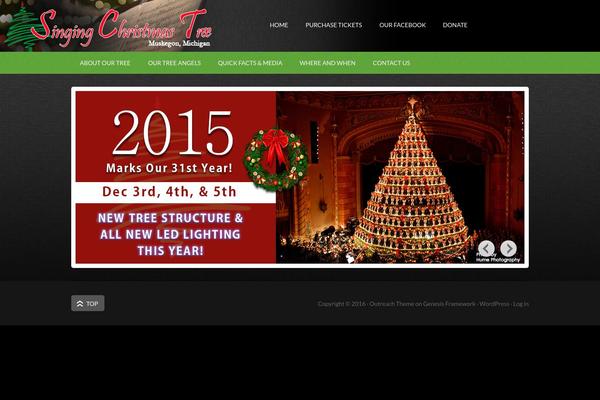 Outreach theme site design template sample