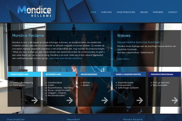 Standaard theme site design template sample