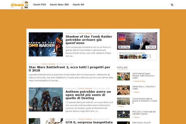 Admag theme site design template sample